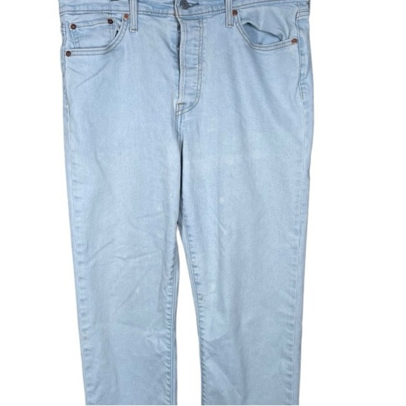 Levi’s 32 x 26 Jeans Wedgie Straight Leg Light Wash Vintage Style Denim Pant 32w - Picture 5 of 11